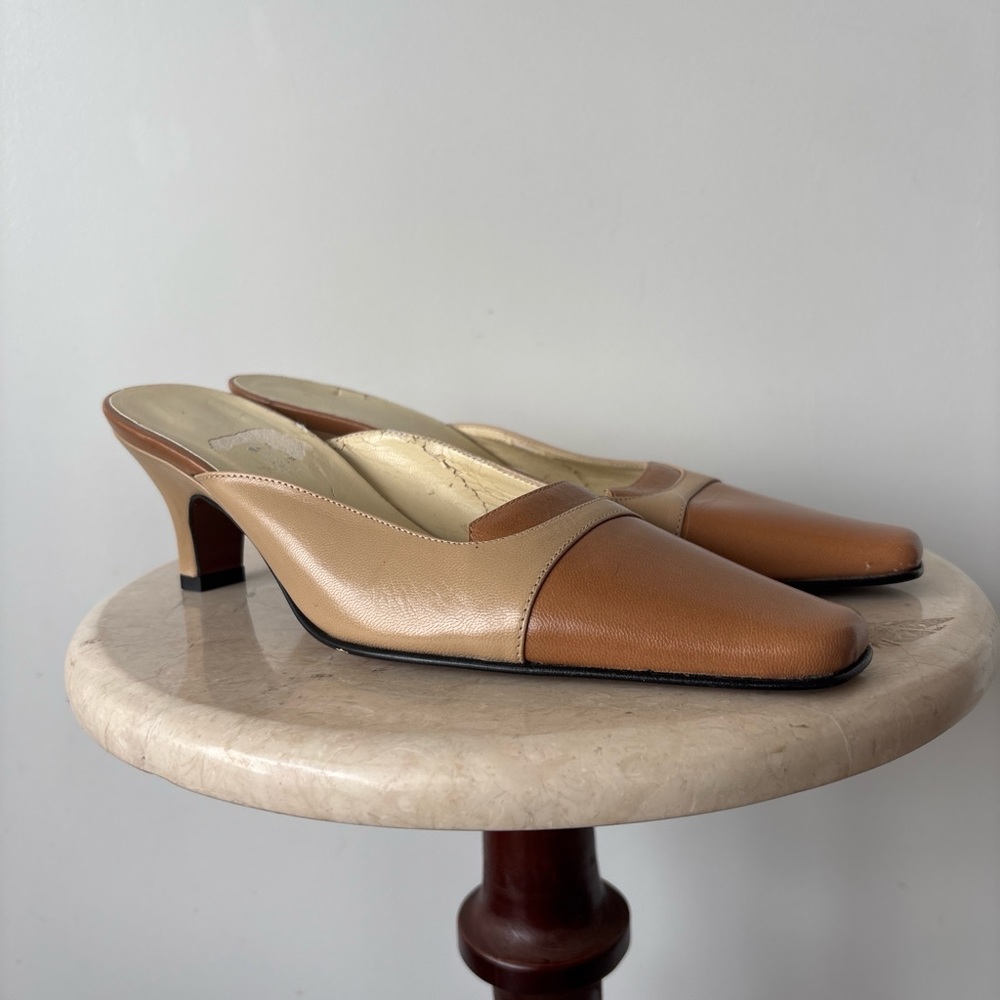 Vintage ‘Max de Carlo’ Italian leather kitten heels